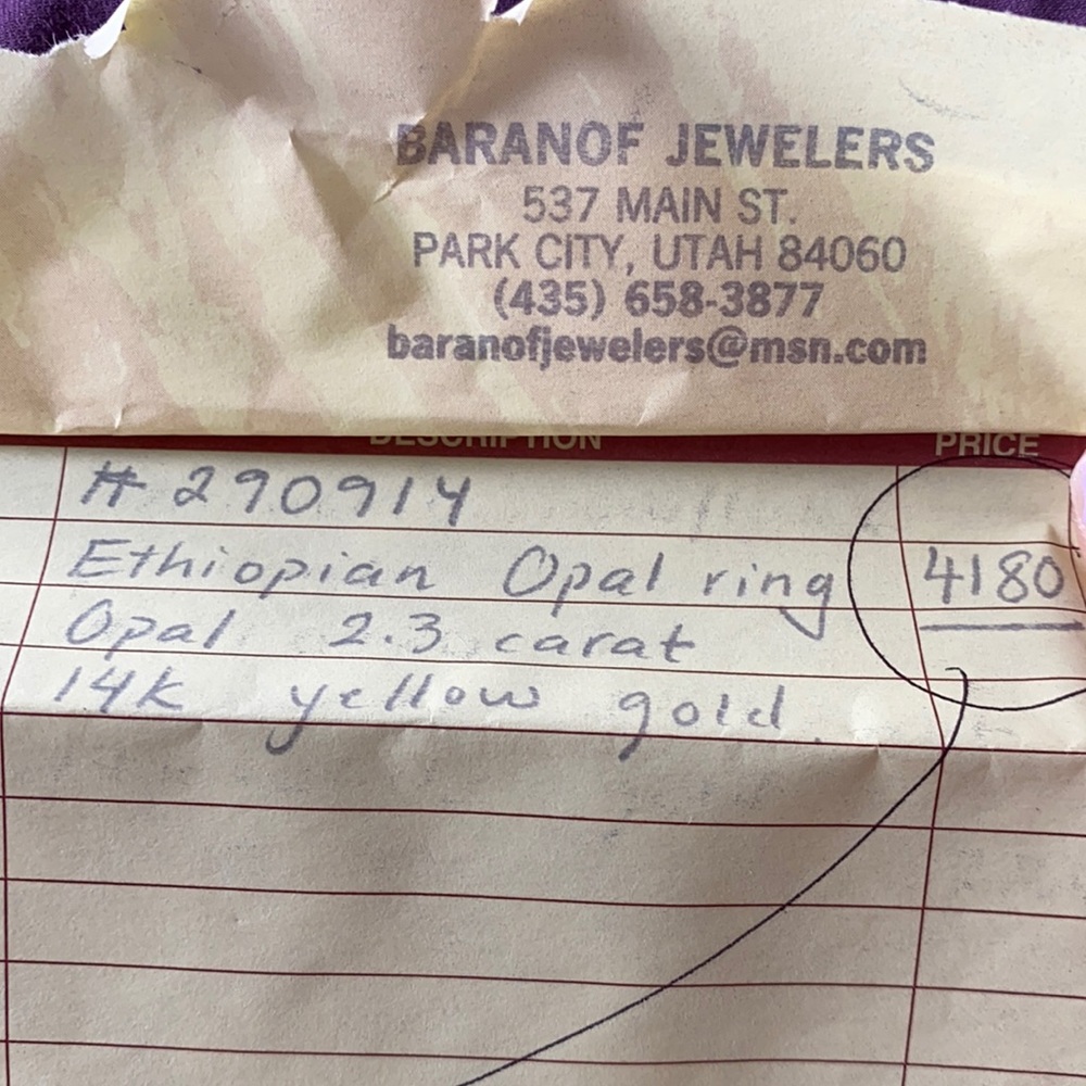 Ethiopian Opal Ring - image 2